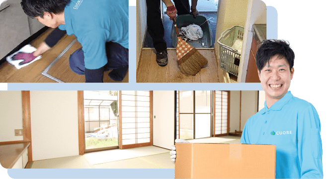 ゴミ屋敷片付けの作業の様子