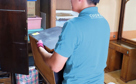 仕分けや搬出もすべてお任せください