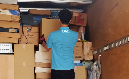 大量の不用品も一度にまとめて回収・処理！