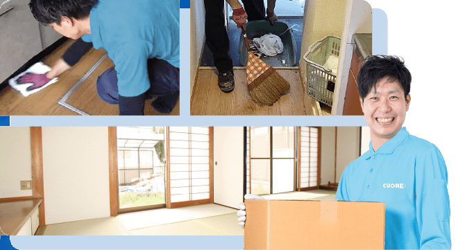 ゴミ屋敷片付けの作業の様子